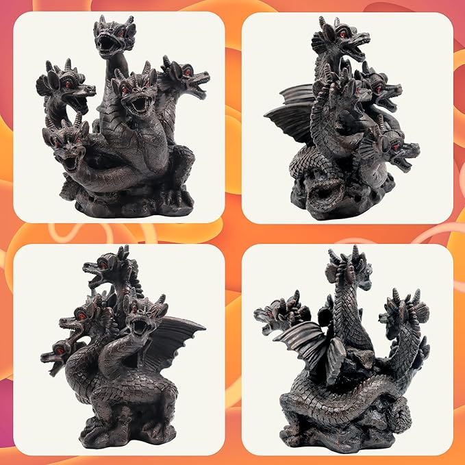Hosley 120pk Bulk Buy 8.5 Inch High Resin Dragon Decor Statue/Incense Cone Burner Smoking Dragon Holder. Ideal for Spa and Aromatherapy Suggested for use with Hosley Brand Incense Cones