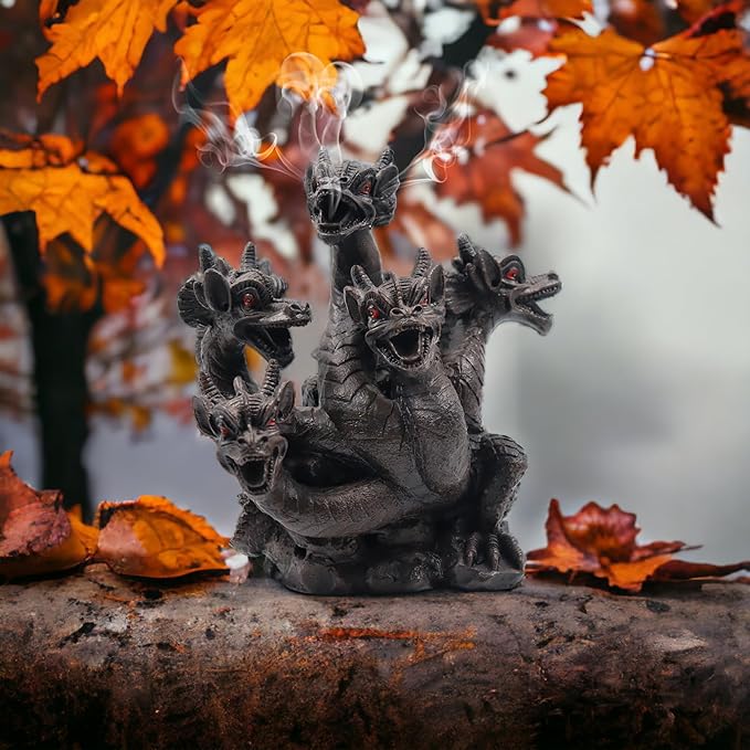 Hosley 120pk Bulk Buy 8.5 Inch High Resin Dragon Decor Statue/Incense Cone Burner Smoking Dragon Holder. Ideal for Spa and Aromatherapy Suggested for use with Hosley Brand Incense Cones